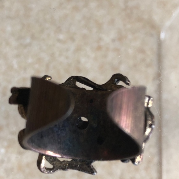 Vintage 1960’s Zodiac Horoscope Pisces Sign Fish unisex Metal Ring - Picture 9 of 16